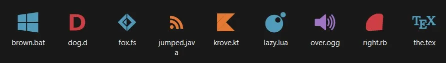 Seti icons in explorer