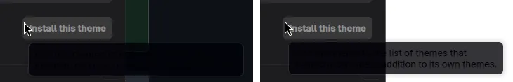 Buggy tooltips with black text over a black background.