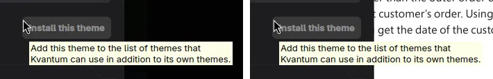 Workaround tooltips with black text over a signature bright yellow background.